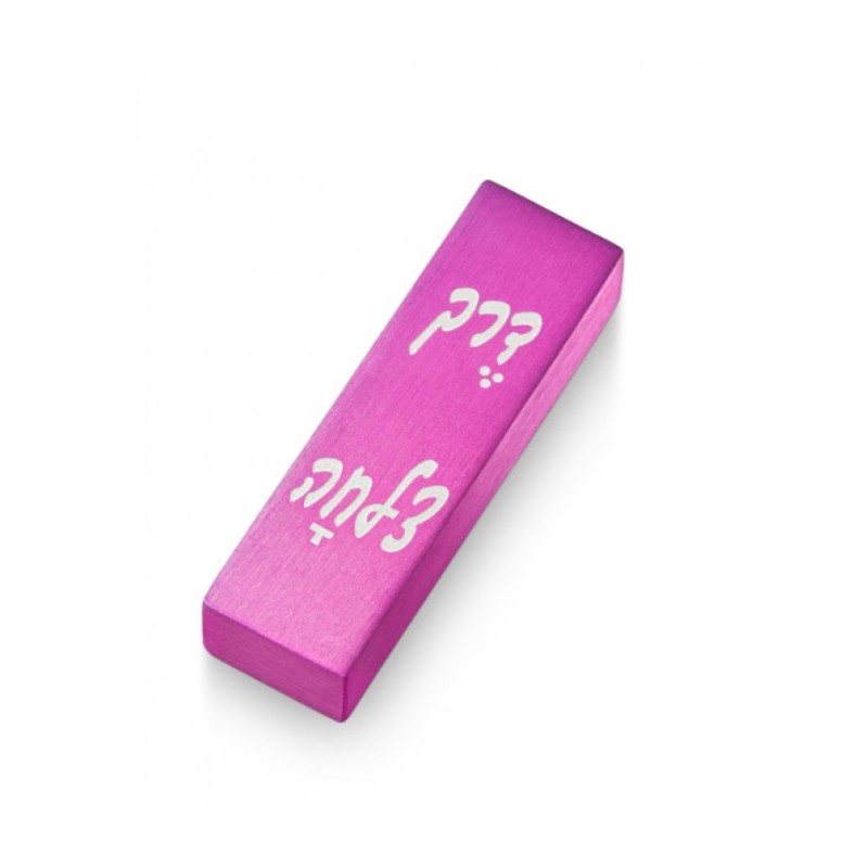 Adi Sidler Brushed Aluminum Car Mezuzah Bon Voyage in... | Car Mezuzah