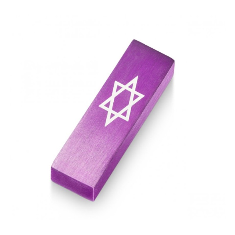 Adi Sidler Anodized Aluminum Car Mezuzah Star of Davi... | Car Mezuzah