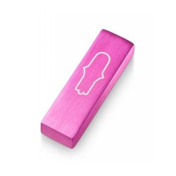 Adi Sidler Anodized Aluminum Car Mezuzah Engraved Ham... | Car Mezuzah