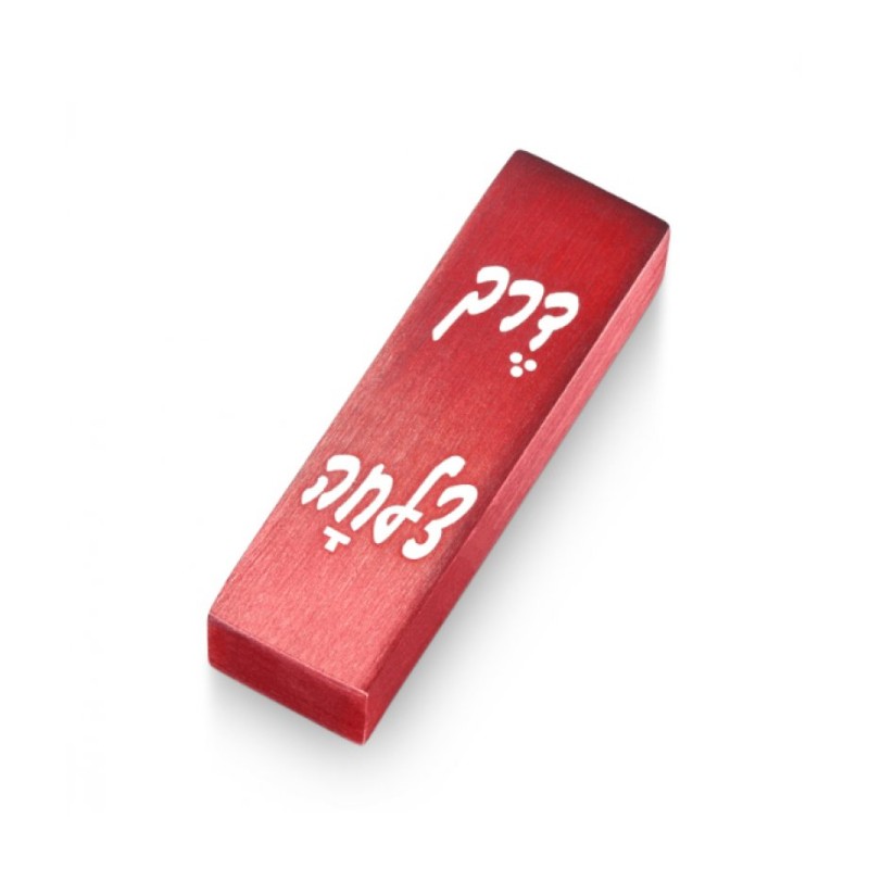 Adi Sidler Brushed Aluminum Car Mezuzah Bon Voyage in... | Car Mezuzah