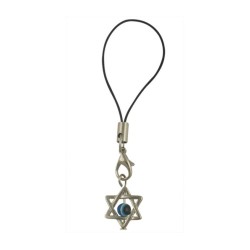 Star of David Cellphone Charm with Moveable Eye | Cell Phone Charms