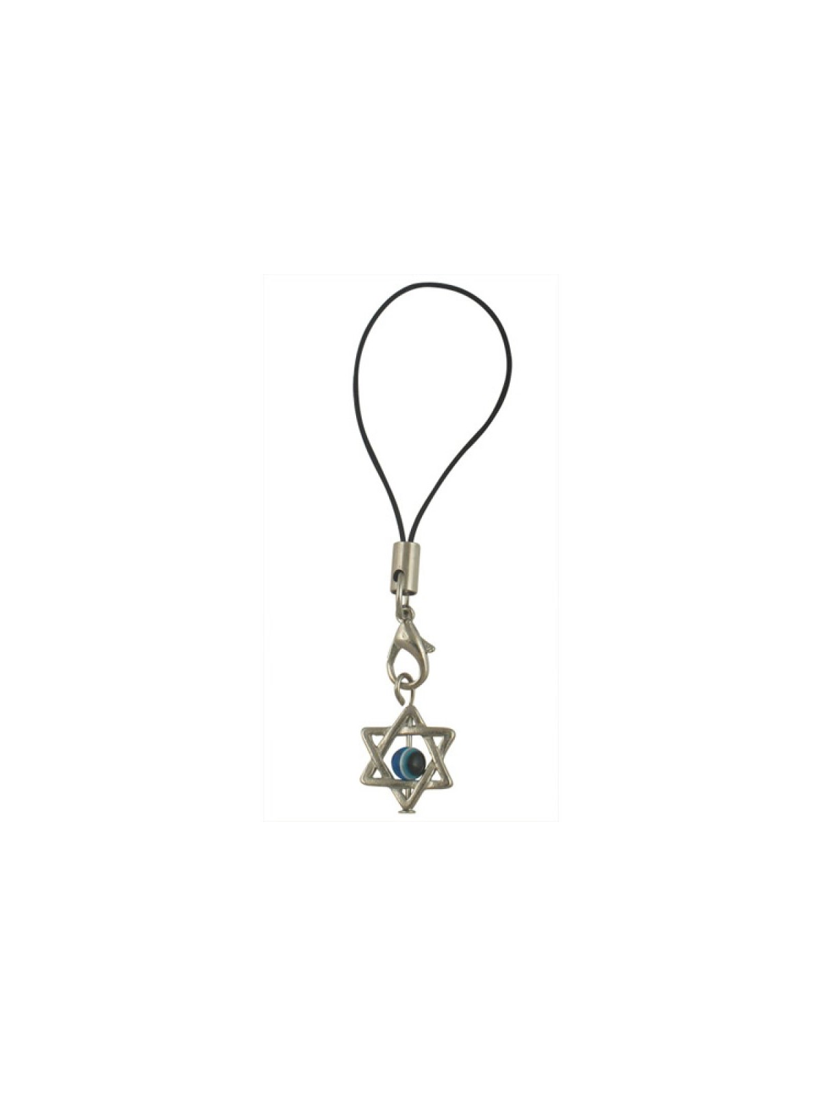 Star of David Cellphone Charm with Moveable Eye | Cell Phone Charms