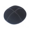 Black Suede Kippah Four Panel Yarmulke | Suede Kippah