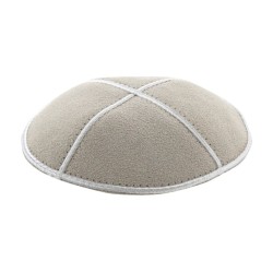 Off White Suede Kippah | Suede Kippah