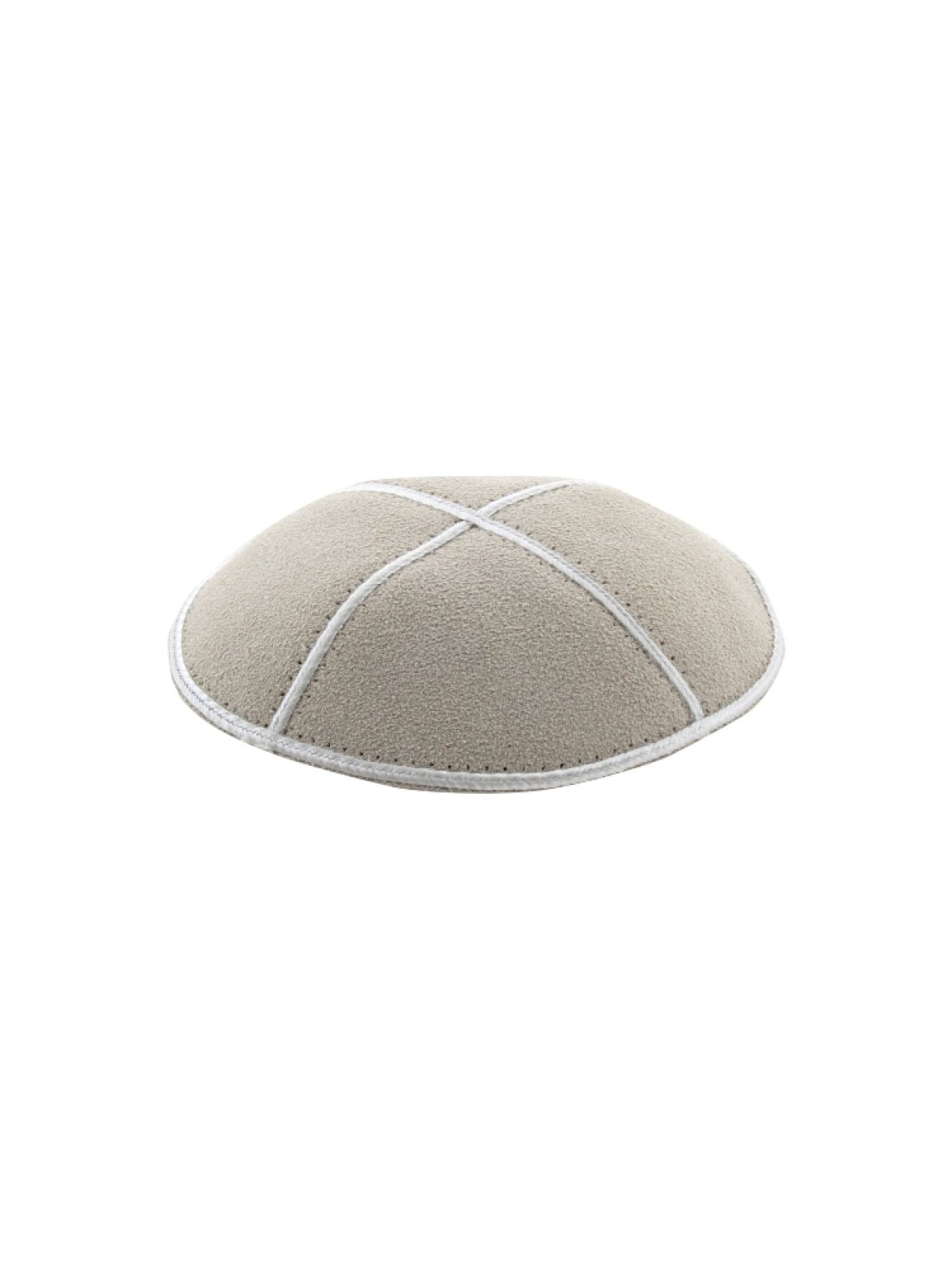 Off White Suede Kippah | Suede Kippah
