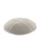 Off White Suede Kippah | Suede Kippah