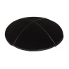 Black Suede Kippah with Black Trimming | Suede Kippah