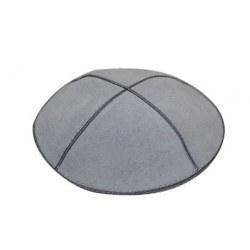 Light Gray Suede Kippah | Suede Kippah