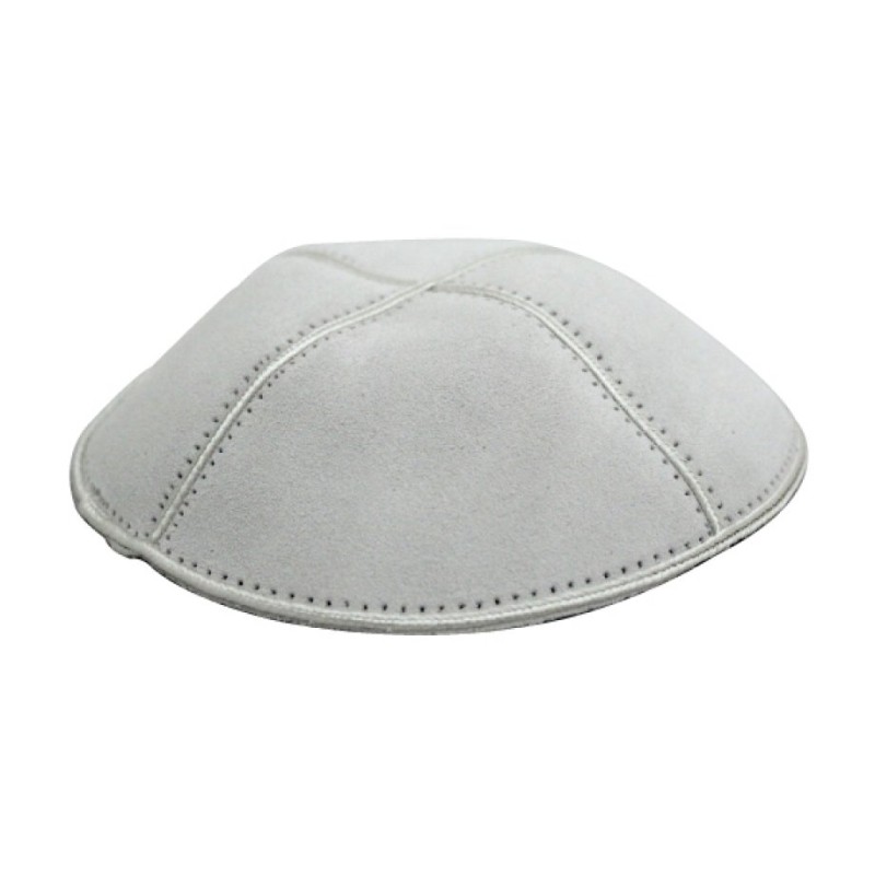 White Suede Kippah | Suede Kippah