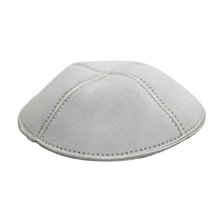 White Suede Kippah | Suede Kippah