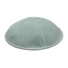 Light Blue Suede Kippah Four Panels | Suede Kippah