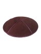 Eggplant Purple Suede Kippah with Four Panels | Suede Kippah