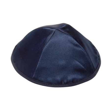 Dark Blue Satin Kippah | Satin Kippah