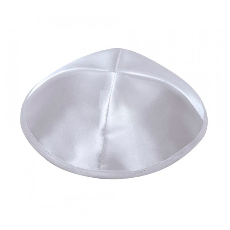 Light Silver Satin Kippah | Satin Kippah