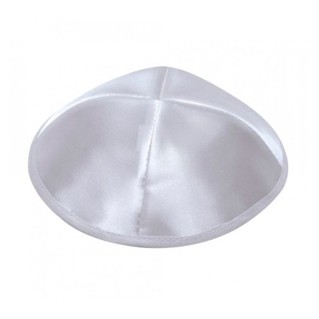 Light Silver Satin Kippah | Satin Kippah