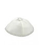 Satin Kippah With Silver Star Of David | Satin Kippah