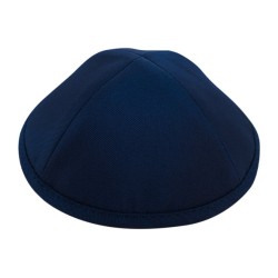 Kippa classique en tissu bleu foncé | Kippa en satin