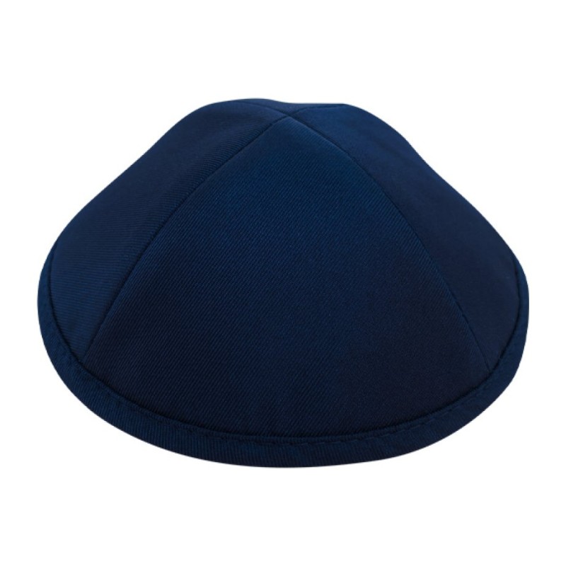 Classic Dark Blue Fabric Kippah | Satin Kippah