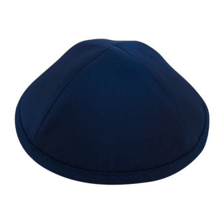 Classic Dark Blue Fabric Kippah | Satin Kippah