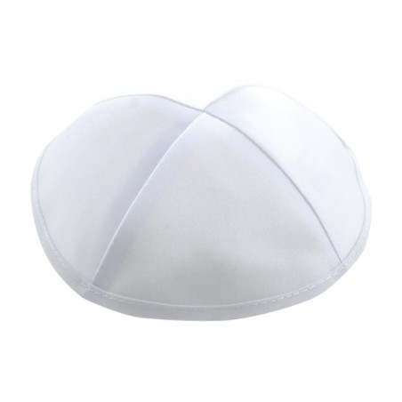 White Terylene Kippah | Satin Kippah