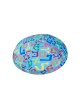 Turquoise Suede Kippah with Colorful Alef Bet Design... | Satin Kippah