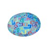 Turquoise Suede Kippah with Colorful Alef Bet Design... | Satin Kippah
