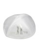 White Satin Kippah with Bride Groom and Mazal Tov De... | Satin Kippah