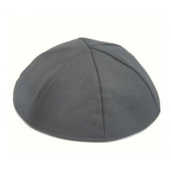 Black Terylene Kippah | Terylene Kippah