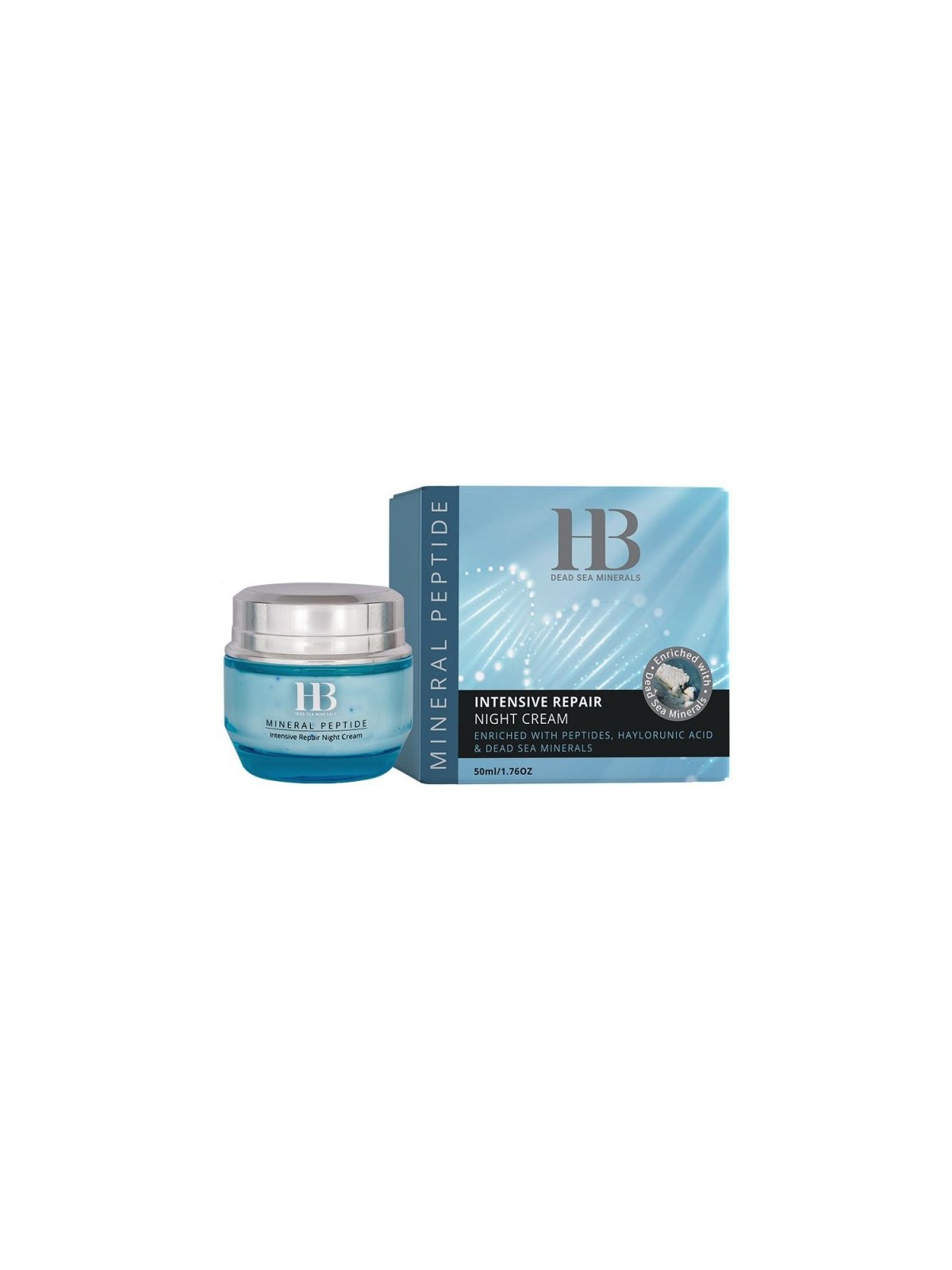 HB Crème de nuit réparatrice intensive enrichie en peptides... | Soins du visage