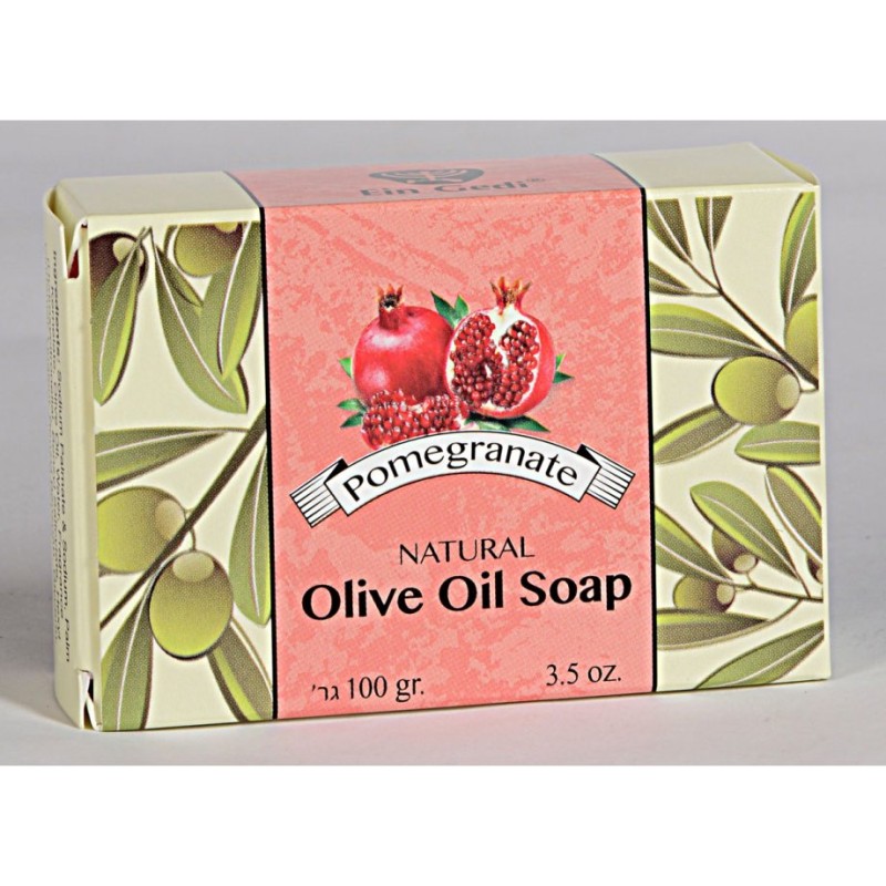Ein Gedi Natural Hand Made Olive Oil Soap with Pomegranate | Soap
