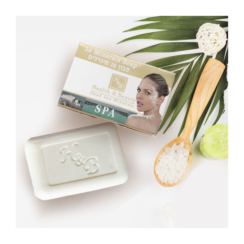 Barre de savon HB enrichie de 26 minéraux de la mer Morte | Savon