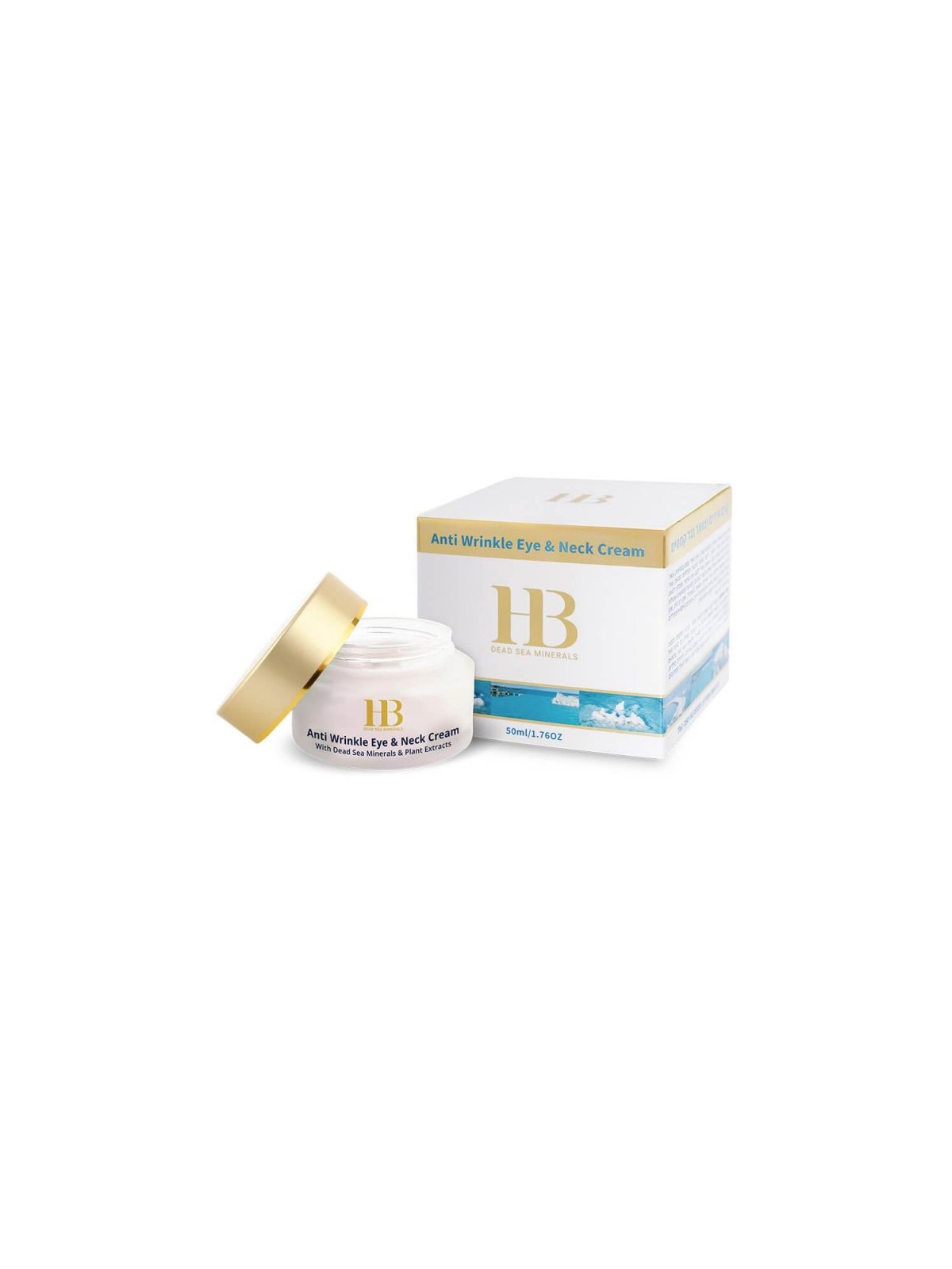 HB Rich Anti Wrinkle Cream Eye and Neck with Dead S... | H&B טיפוח פנים