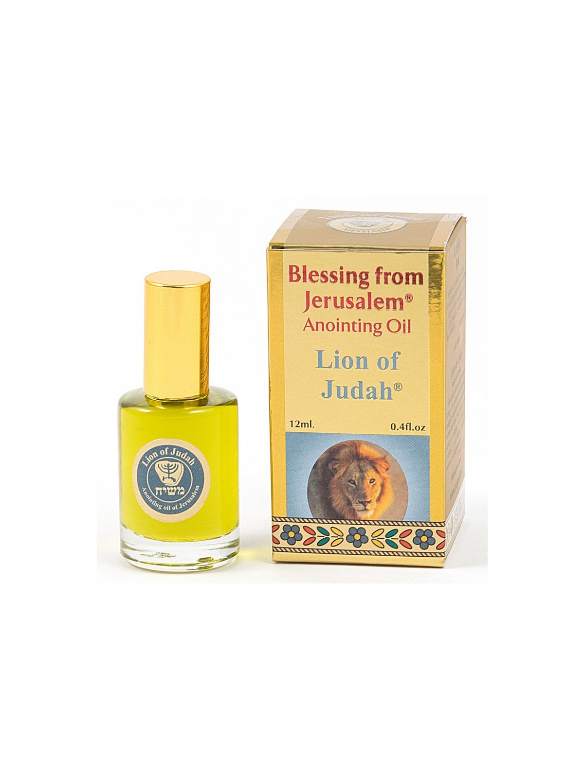 Gold Series Blessing from Jerusalem Lion of Judah A... | Anointing Oil