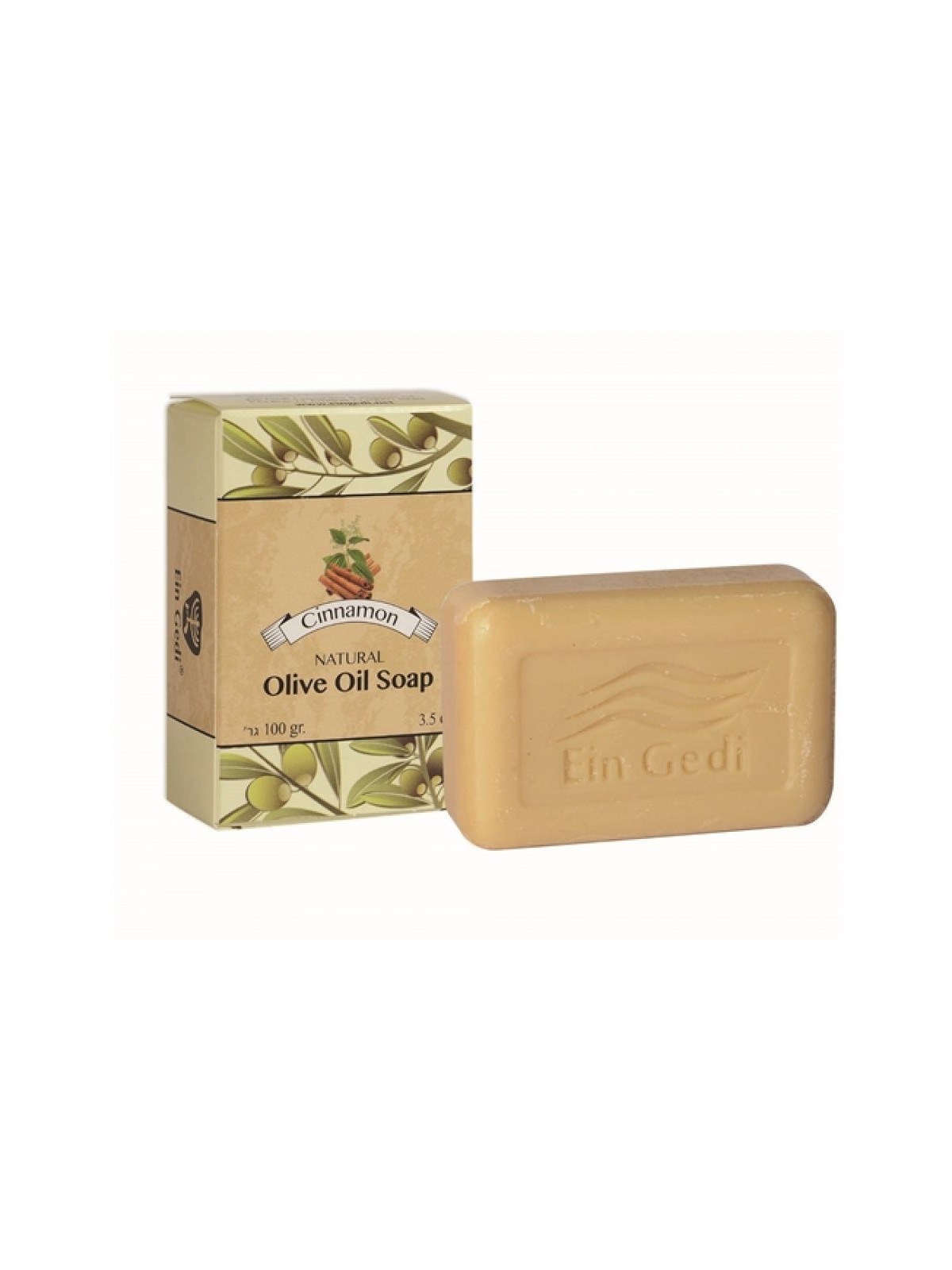 Ein Gedi Savon traditionnel à l’huile d’olive Cannelle | Savon