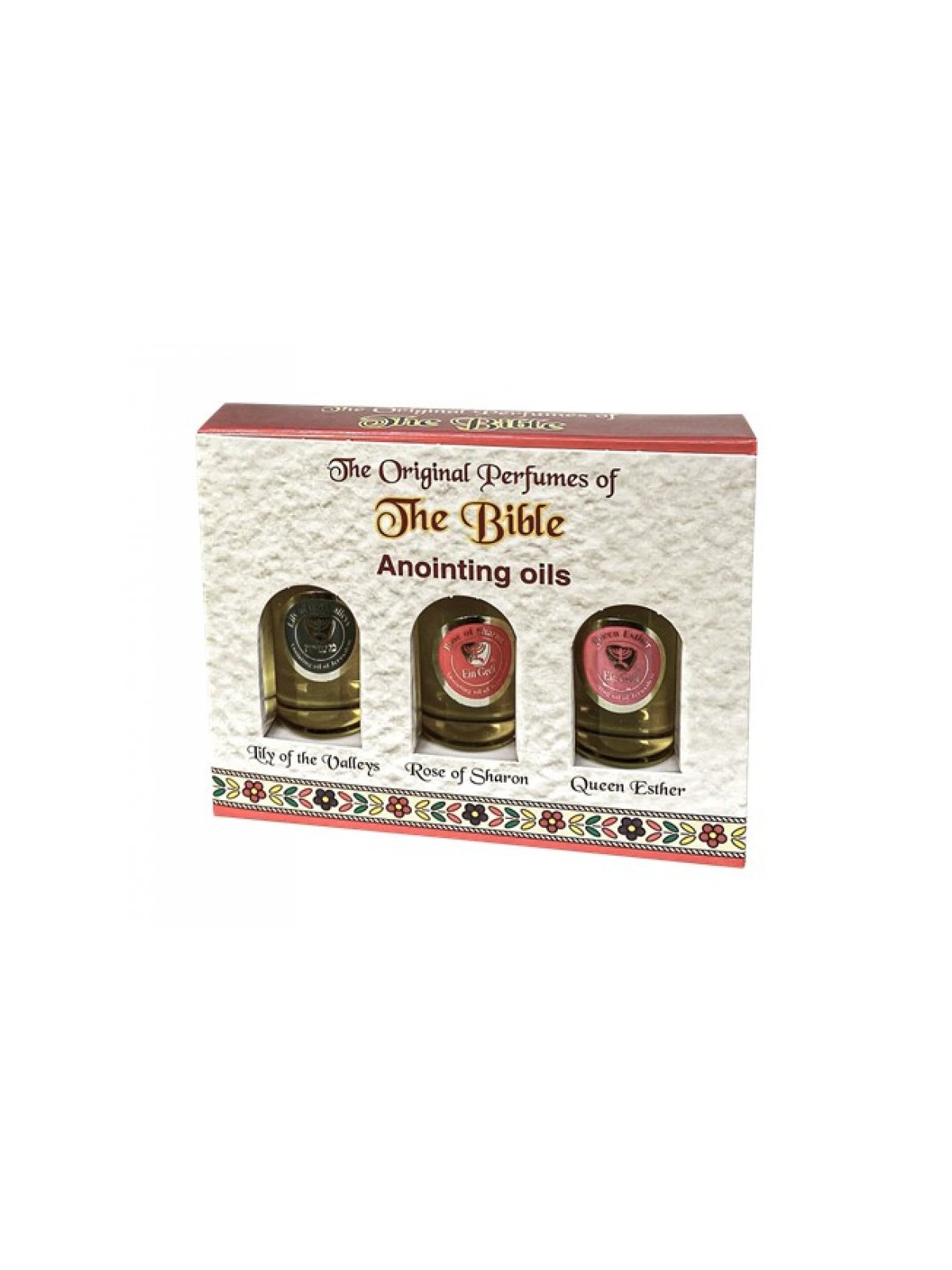 Ein Gedi Set of 3 Bottles of Anointing Oil Lily of ... | Anointing Oil