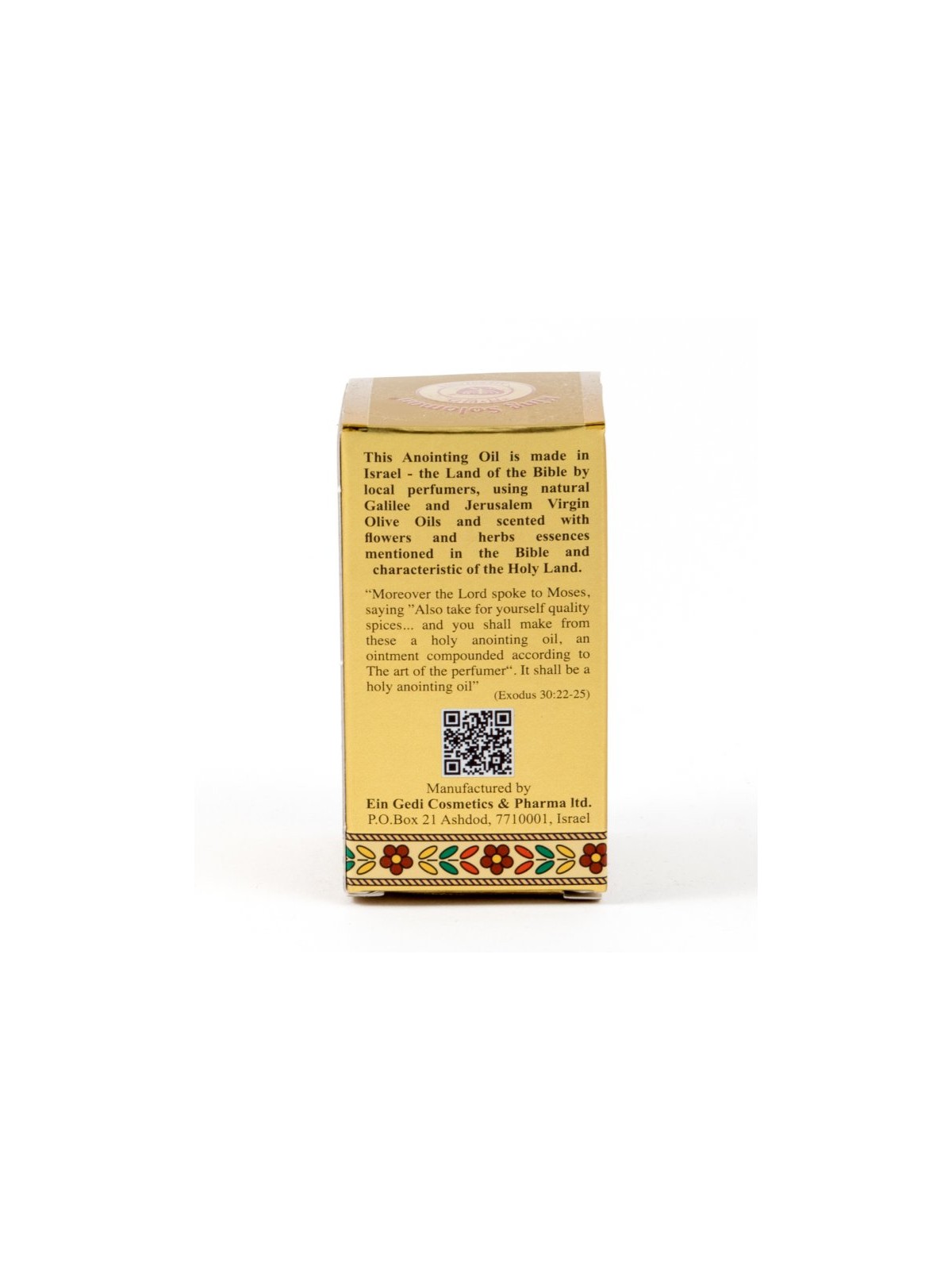 Gold Series Blessing from Jerusalem King Solomon An... | Anointing Oil