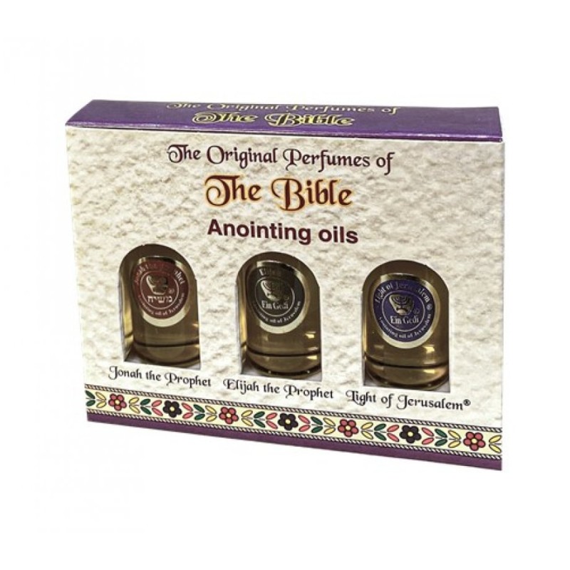 Ein Gedi Set of 3 Bottles of Anointing Oil Jonah El... | Anointing Oil