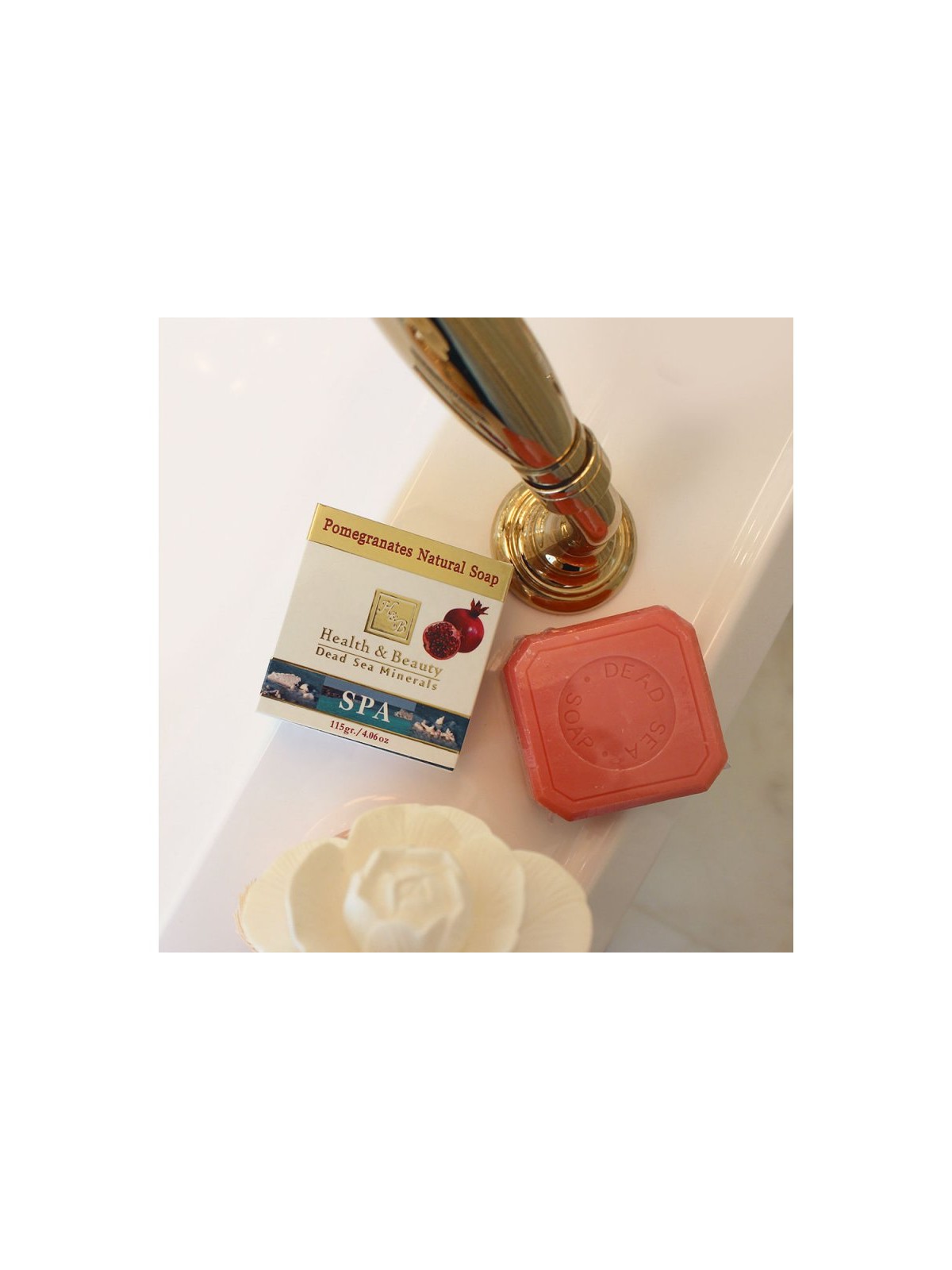 HB Natural Pomegranate Seed Oil Bar of Soap with Dead Sea Mi... | Soap