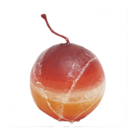 Handmade Round Decorative Candle Red Ora... | Decorative Safed Candles