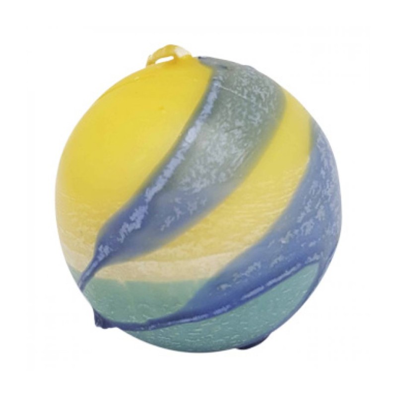 Handmade Round Decorative Candle Yellow ... | Decorative Safed Candles