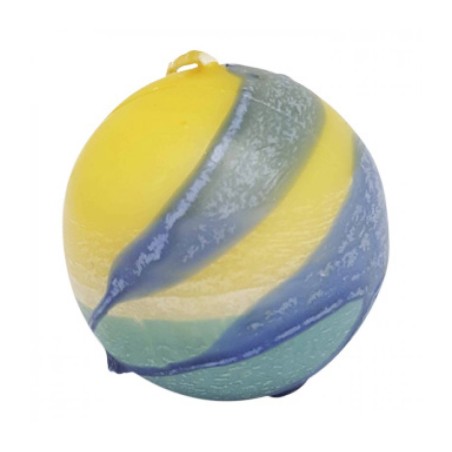 Handmade Round Decorative Candle Yellow ... | Decorative Safed Candles