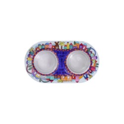 Yair Emanuel Metal and Glass Candle Holde... | Candlesticks by Emanuel