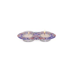 Yair Emanuel Metal and Glass Candle Holde... | Candlesticks by Emanuel