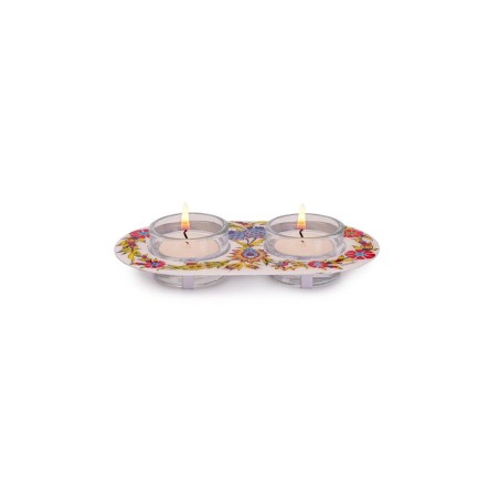 Bougeoir en métal et verre Yair Emanuel... | Bougeoirs d'Emanuel