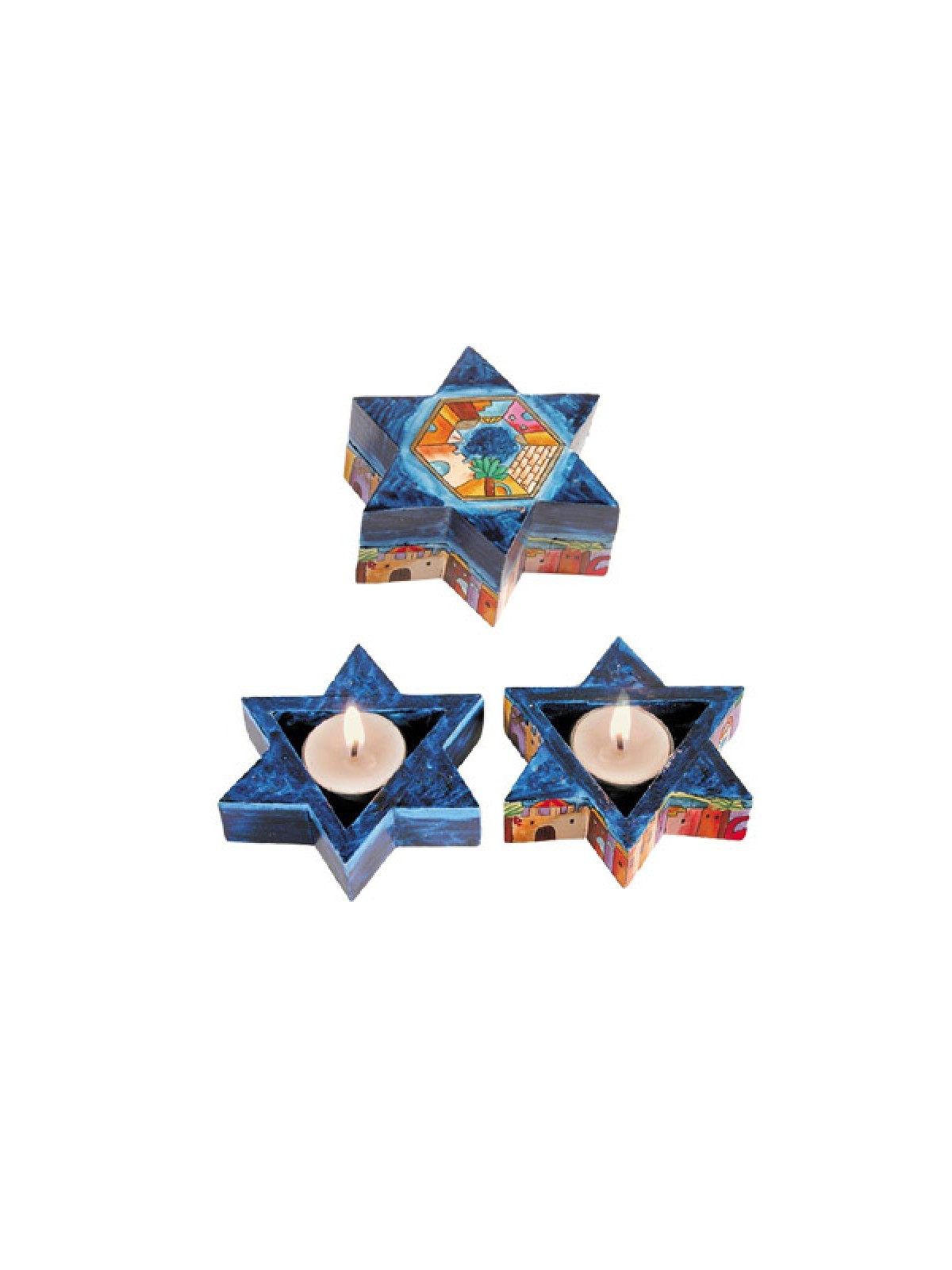Yair Emanuel Star of David Travelling Can... | Candlesticks by Emanuel