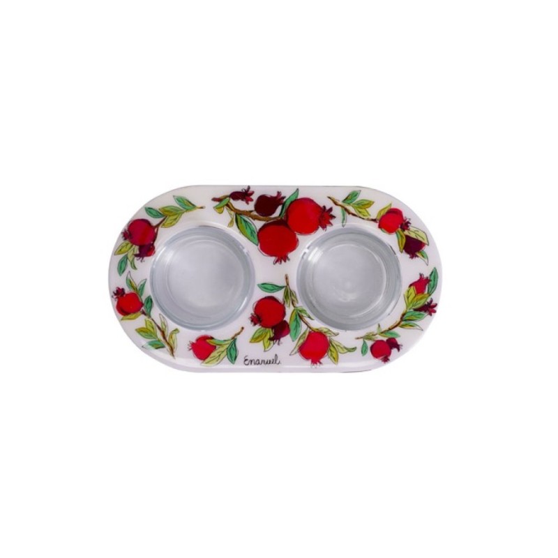 Yair Emanuel Metal and Glass Candle Holde... | Candlesticks by Emanuel