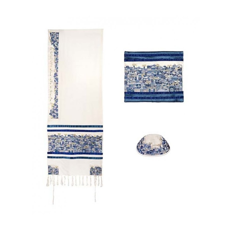 Yair Emanuel Embroidered Cotton Tallit Se... | Jewish Gift from Israel