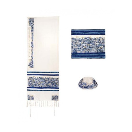 Yair Emanuel Embroidered Cotton Tallit Se... | Jewish Gift from Israel