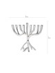 Yair Emanuel Tree of Life Aluminum Chanukah Meno... | Hanukkah Menorah