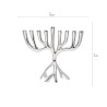 Yair Emanuel Tree of Life Aluminum Chanukah Meno... | Hanukkah Menorah